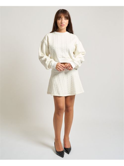 Maglione donna Gaelle Paris con intrecci all-over GAELLE PARIS | GAABW07697BI02